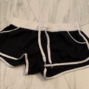 Black and White Women's Shorts